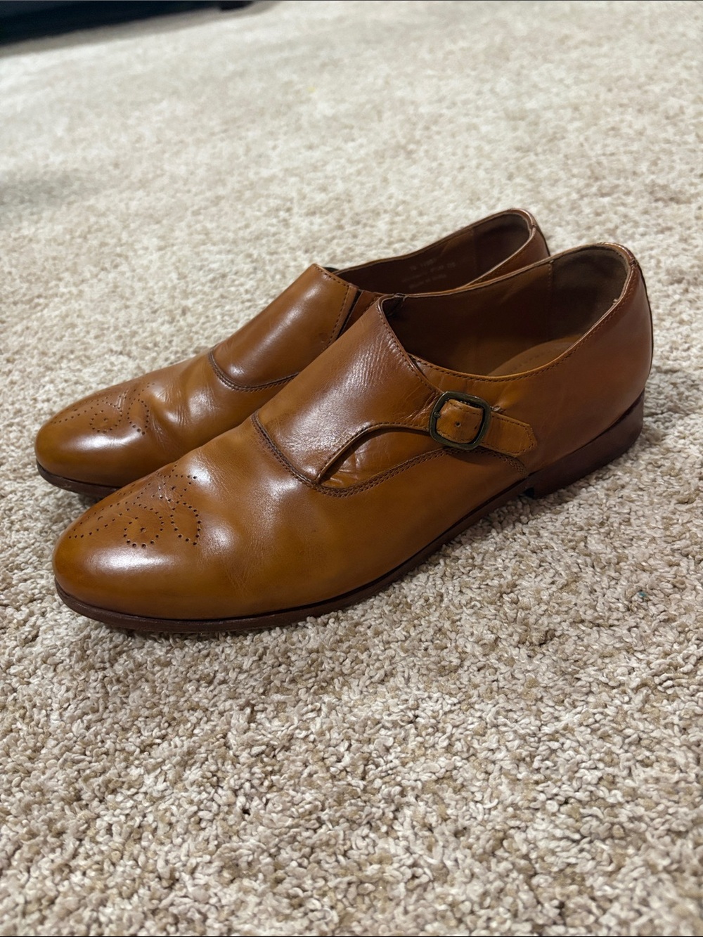 Johnston & Murphy Leather Single Strap Monk Loafers - Picture 3 of 6